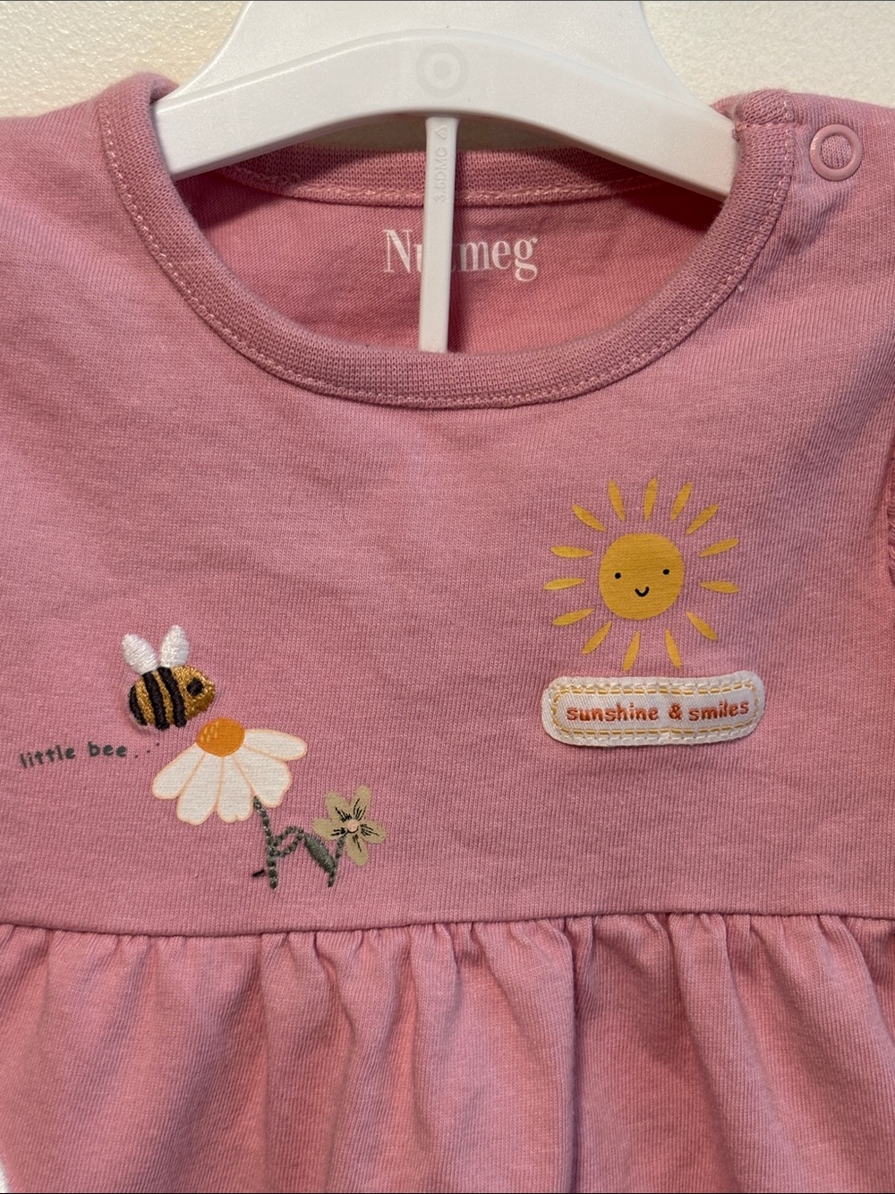 ⭐ 3 for $15 Nutmeg Pink Bunny Floral Kids Matching Set - Picture 4 of 8
